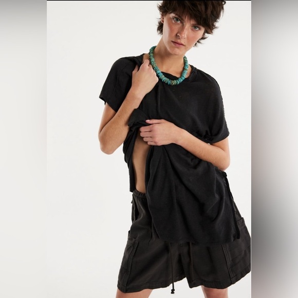 FREE PEOPLE We The Free Crystalle Tee TOP - Picture 1 of 4